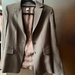 J. Crew Wool Blazer in Rich Brown
